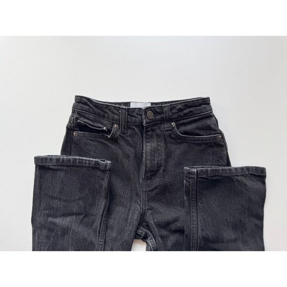 REFORMATION Jax Black Stretch High Rise Straight Jeans, Size 23 - Picture 8 of 12